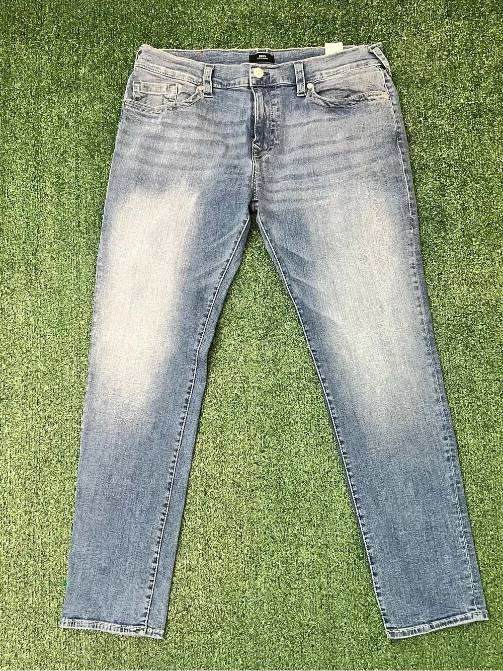 True Religion Rocco Relaxed Skinny Jeans Light Blue Men’s Size 38 X 32